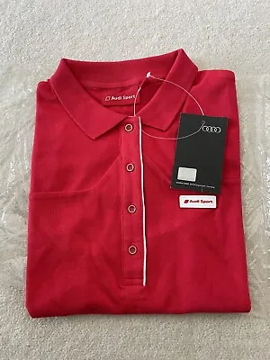 £32 • Buy Audi Sport Woman Polo T-shirt Size S In Red