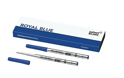 Montblanc Ballpoint Pen Refills (M) Royal Blue 124493 – Refill Cartridges Wit... • $16.93