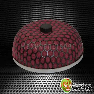 2.5''/63.5 Mm Red Mushroom Style Washable High Flow Mesh Cold Air Intake Filter • $17.24