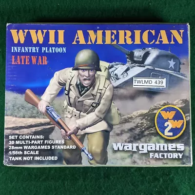 WWII American Infantry Platoon - 30 Figures - Wargames Factory • $39.95