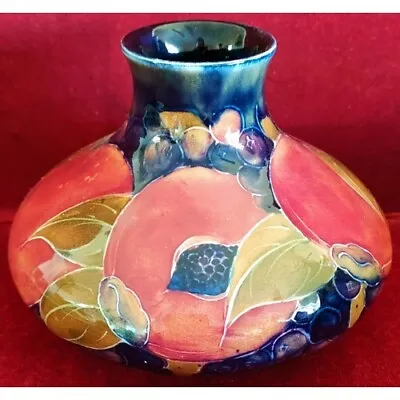 £250 • Buy William Moorcroft Early 20th Century Glazed And Handpainted Ceramic Squat Vase,
