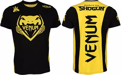 Venum Shogun Team  Shockwave  T-Shirt - MMA T-Shirt - Black & Yellow - Size S • $27.99