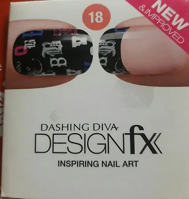 Fontastic Dashing Diva Design Fx Nail Wraps Dashing Diva Nail Appliques • £15