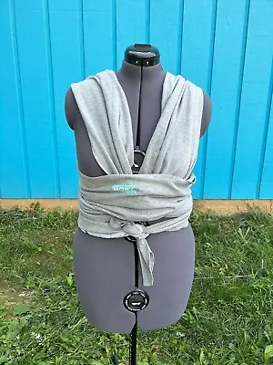 Moby Evolution Classic Baby Wrap One Size Grey Carrier With Instruction Book • $4