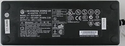 Genuine Original Li-Shin Charger 0227A20120 20V 6.0A AC Adapter Charger PSU • £7.79