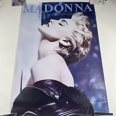 1986 MADONNA True Blue Record Store Promo POSTER Original 38” X 26.5” • $200