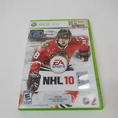 NHL 10 (Microsoft Xbox 360 2009) CIB • $1.90