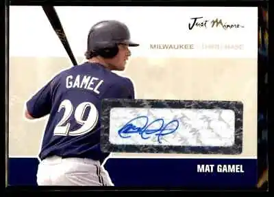 Mat Gamel 2007 Just Autographs Rookie Auto #JA-15 Milwaukee Brewers • $3.75