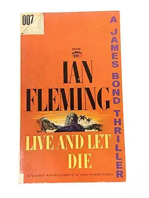 Ian Fleming's Live And Let Die - Signet Book Edition James Bond Thrillers • $27.04