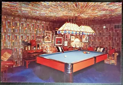 Elvis Memorabilia - 1984 Unposted Postcard - Graceland - Memphis TN - Pool Room • $3.99