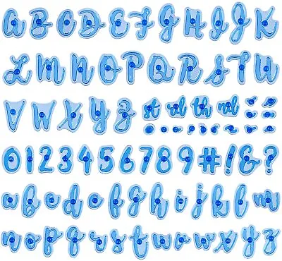 $11.95 • Buy Alphabet Letter Number Fondant Cake Biscuit Baking Mould Cookie Cutters Stamp