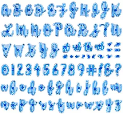 Alphabet Letter Number Fondant Cake Biscuit Baking Mould Cookie Cutters Stamp • $12.96