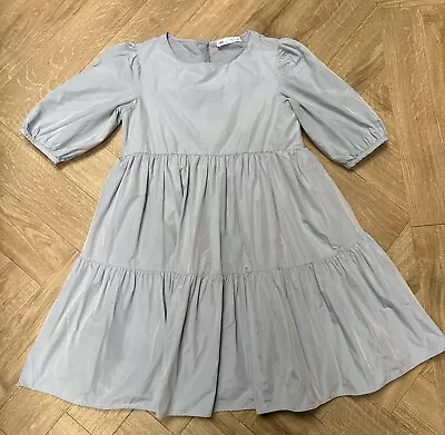 Zara Blue Taffeta Girls Dress 13-14 Yrs 163 Cm • £4.50