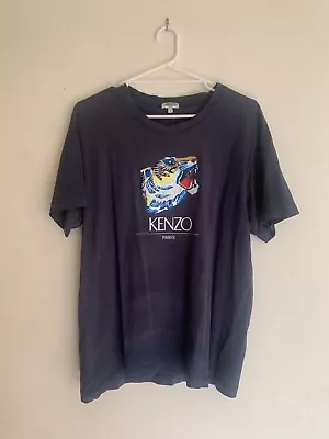 $70 • Buy Kenzo Navy Blue Tee Size L