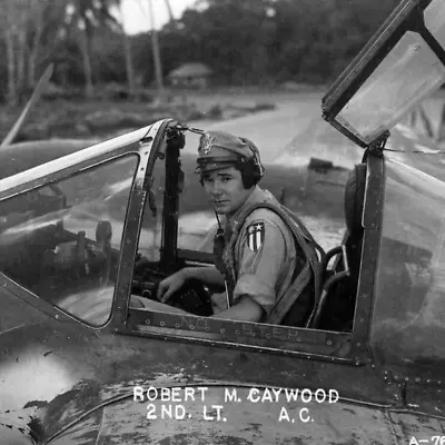 WW2 WWII Photo US Army Air Corps P-38 Pilot In Cockpit USAAF World War Two /1721 • $5.99