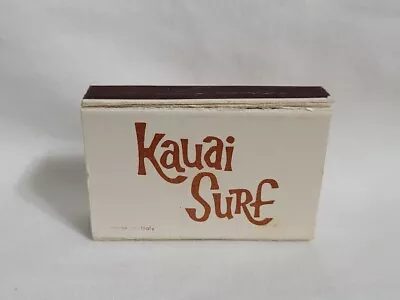 Vintage Kauai Surf Hotel Golden Cape Matchbox Hawaii Advertising Matchbook • $12.99