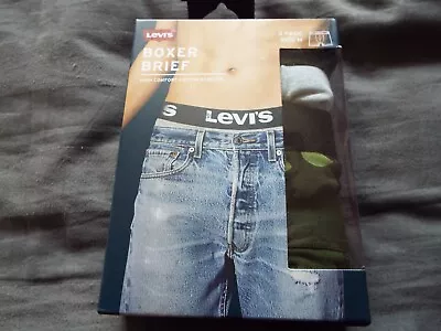 £22.99 • Buy -BNWT 3 Pack Levi's Mens Levi MEDIUM Boxer Brief 32-33 Inches RRP £34