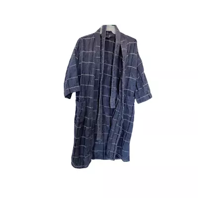 Bill Blass Blue Plaid Mens Robe - One Size • $8.99