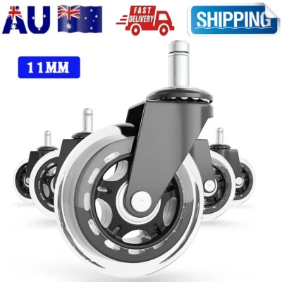 $23.96 • Buy 5 Pack Chair Wheels Rollerblade Office Replacement Rolling Caster Grip Ring 11mm