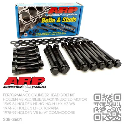 $394.50 • Buy Arp Hex Head Bolt Kit V8 Red/blue/black Motor [holden Vb-vc-vh-vk-vl Commodore]