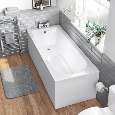 1800mm Single Ended Straight Bath Undrilled Acrylic • £169