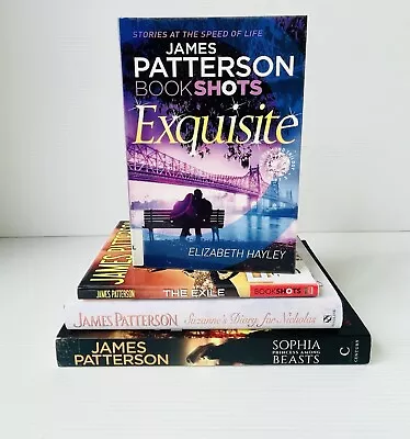 James Patterson - 4 Book Romance- Exquisite/ Exile/ Sophia/ Suzanne - Good Cond • $32.97