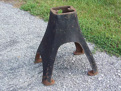 Antique Cast Iron Cream Separator Base Stand Steampunk Industrial Table Pedestal • $150