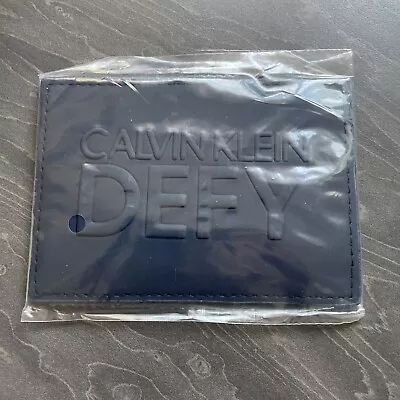 CALVIN KLEIN Defy - Card Holder Pouch / Slim Wallet - Navy Blue - Brand New • £5.25