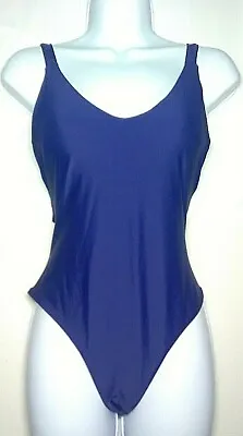 ZAFUL Women’s One Piece Swimsuit Navy Blue Size 4 Removable Pads NWT NEW • $8.75