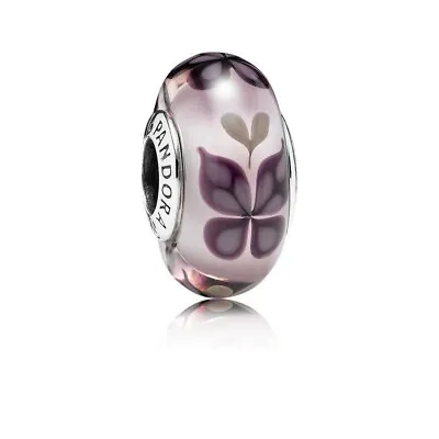 Authentic Pandora  Murano Butterfly Kiss Pink Christmas Charm Gift Pouch • $17.99