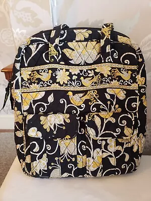 Vera Bradley Yellow Bird Pattern 14  Travel Tote Purse Laptop Case Retired • $21.99