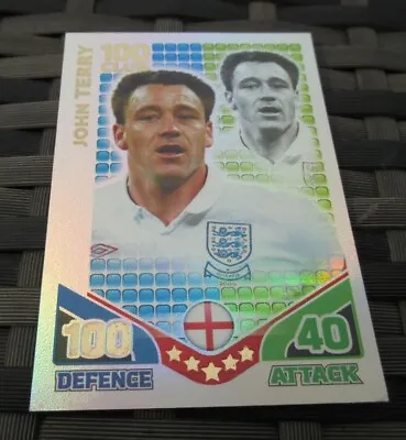 Match Attax Attack 2010 World Cup - John Terry - 100 Hundred Club Card England • £1.94