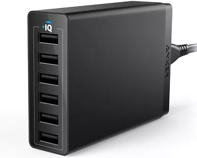$45.99 • Buy Anker PowerPort 60W 6-Port USB Wall Charger