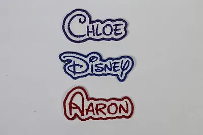 £3.65 • Buy Personalised Embroidered Name Patch DISNEY - Iron Or Sew On FREE Post