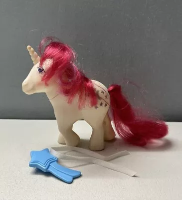 Vintage My Little Pony G1 MOONDANCER Unicorn 1983 Hasbro With Original Brush • $14.99