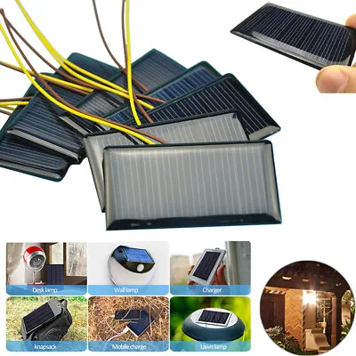 1-10Pcs Portable Polycrystalline Solar Panel Cells 5V 60mA DIY LED Garden Lights • $4.66