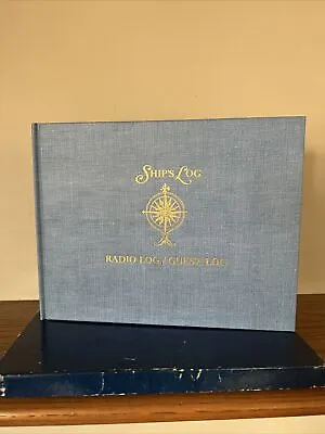 Vintage Ship's Log Radio Guest Yacht Log Book Hardcover Sailing Boating Unused • $15