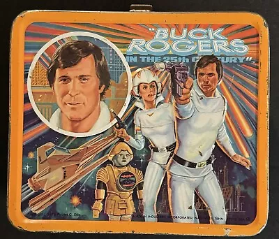Buck Rogers Vintage Metal Lunch Box No Thermos 1979 Aladdin Lunchbox • $39.99