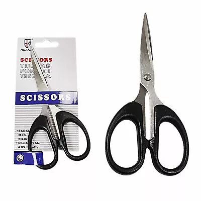 Stainless Steel Basic Scissors With ABS Handle Comfortable Grip • £4.98