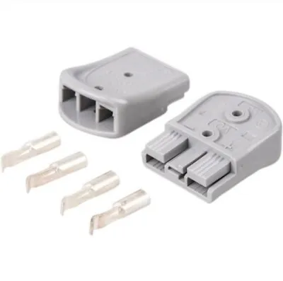 Mini Anderson Plug Connector Kit 35A Grey -  2 Housings And 4 Contacts • $19.95