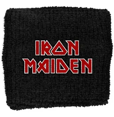 IRON MAIDEN Red Logo Sweatband Wristband • £7.99