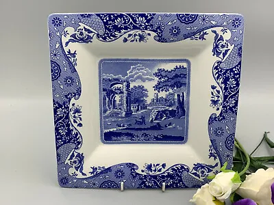 £33.99 • Buy Spode Italian - Blue And White Large 10,1/2  Square Serving Plate / Dish.