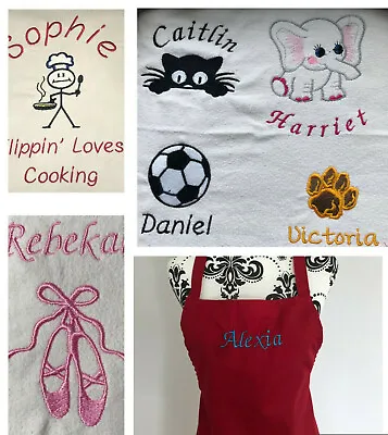 £4.99 • Buy Apron - Personalised Name & Flippin' Loves Cooking / Dance / Cat / Football / 