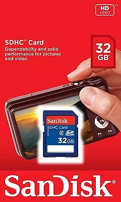 New SanDisk 32GB SD SDHC Class 4 Camera Flash Memory Card 32 G SDSDB-032G • $8.25