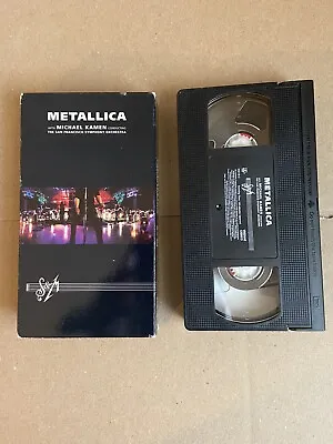 Metallica S&M Vintage VHS Not Tested Live Concert 1999 Michael Kamen • $2.99