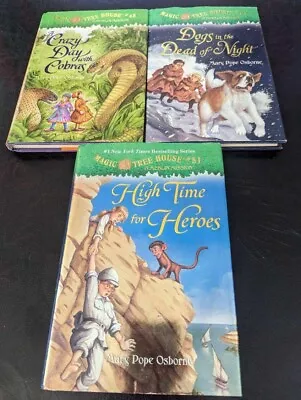 THREE MAGIC TREE HOUSE BOOKS Set By Mary Pope Osborne #45 46 51 Hard Cover • $29.99