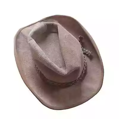 Vintage United Hatters Cap Millinery Suede Cowboy Hat Medium • $25