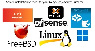 Server OS Install Ubuntu - Windows - TrueNnas - Unraid - More Noogie.com • $50