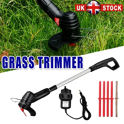 Garden Lawn Rechargeable Weed Strimmer Cutter Electric Cordless Grass Trimmer • £19.99