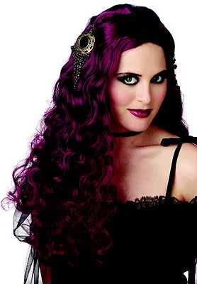 Medieval Princess Red Auburn Wavy Long Goth Halloween Costume Wig- LAST ONE- • $12.95